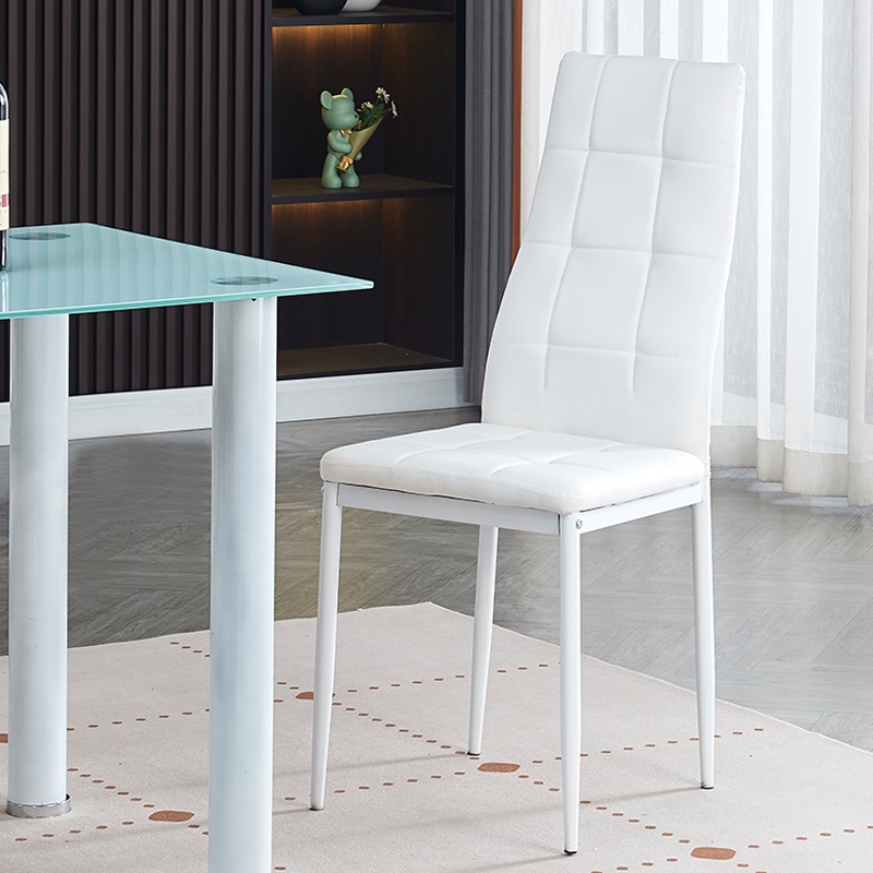 ชุดโต๊ะอาหาร + เก้าอี้ 4 และ 6 ที่นั่ง กระจกขาว (จัดส่งเป็นแพ็คลูกค้าประกอบเอง) - รูปที่ 4