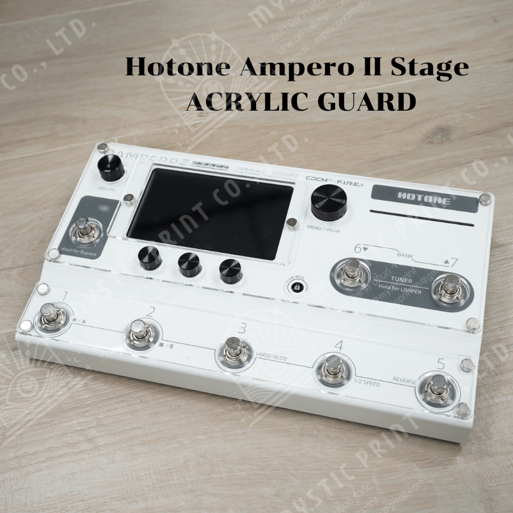 Hotone Ampero II Stage Acrylic guard แผ่นอะคริลิคกันรอย