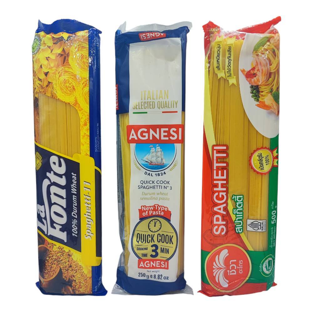 สปาเก็ตตี้ Spaghetti AGNESI CHIVA AGRO LA FONTE ขนาด 250 - 500 กรัม