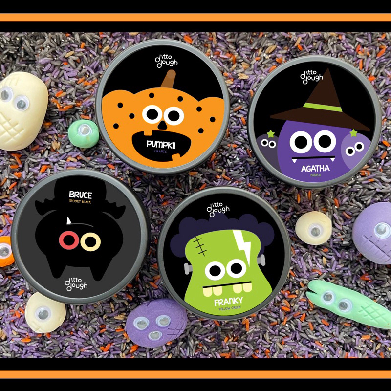 Ditto dough Happy Halloween 2024 🎃แป้งโดว์ ไร้สารพิษ เทศกาลฮาโลวีน👻
