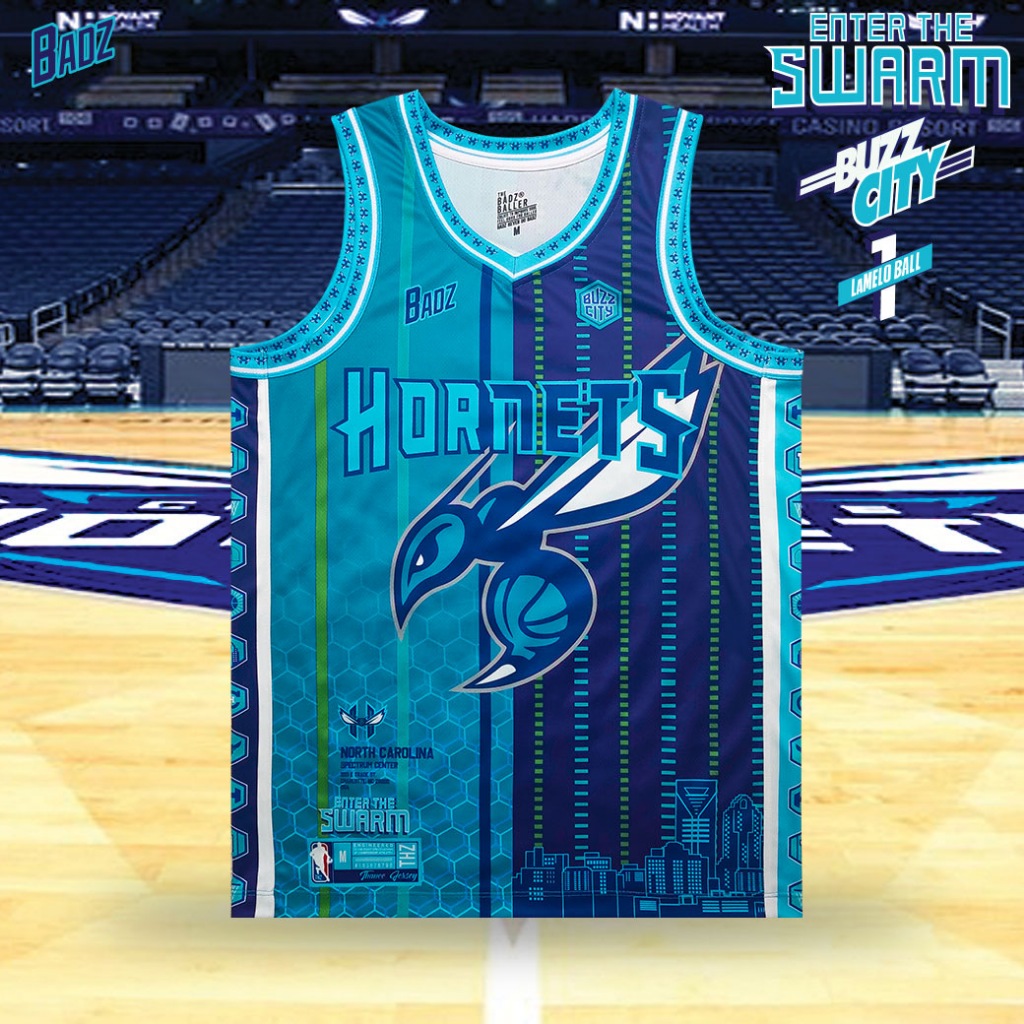 เสื้อบาส (แขนกุด) Jersey Enter The SWARM  มีไซส์ใหญ่