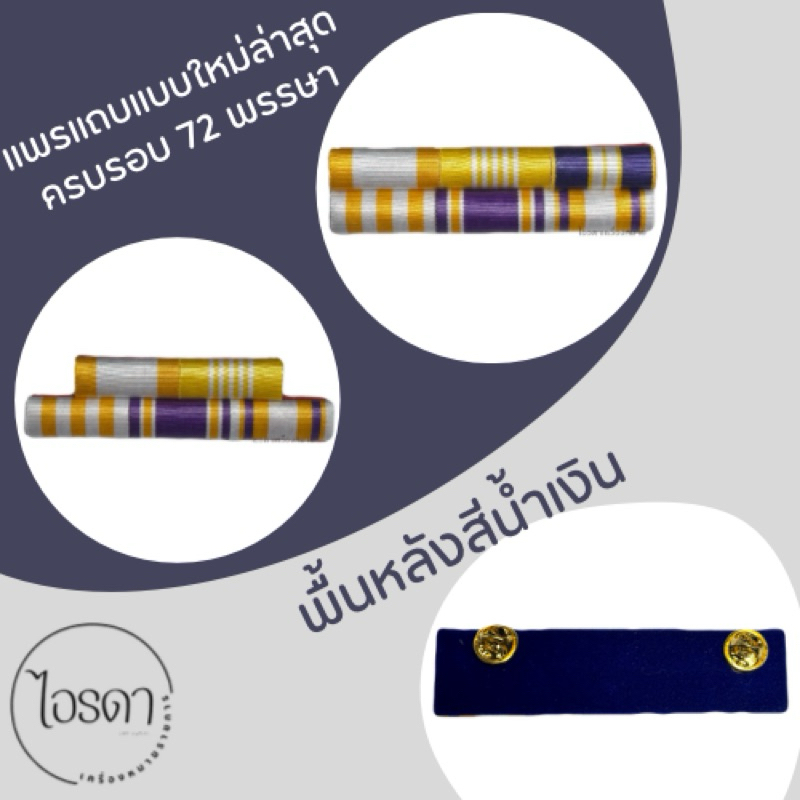 แพรแถบทหารอากาศ (ทอ.) แบบใหม่ล่าสุด ผ้าสีน้ำเงิน