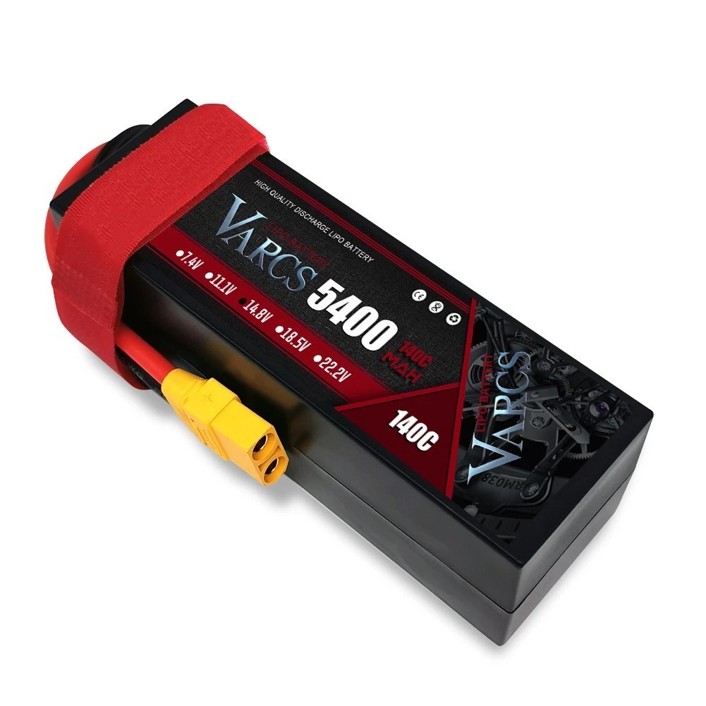 VARCS 5400MAh 140C/280C HardCase 11.1V(3S) / 14.8V(4S) แบตลิโพ สำหรับ รถบังคับ