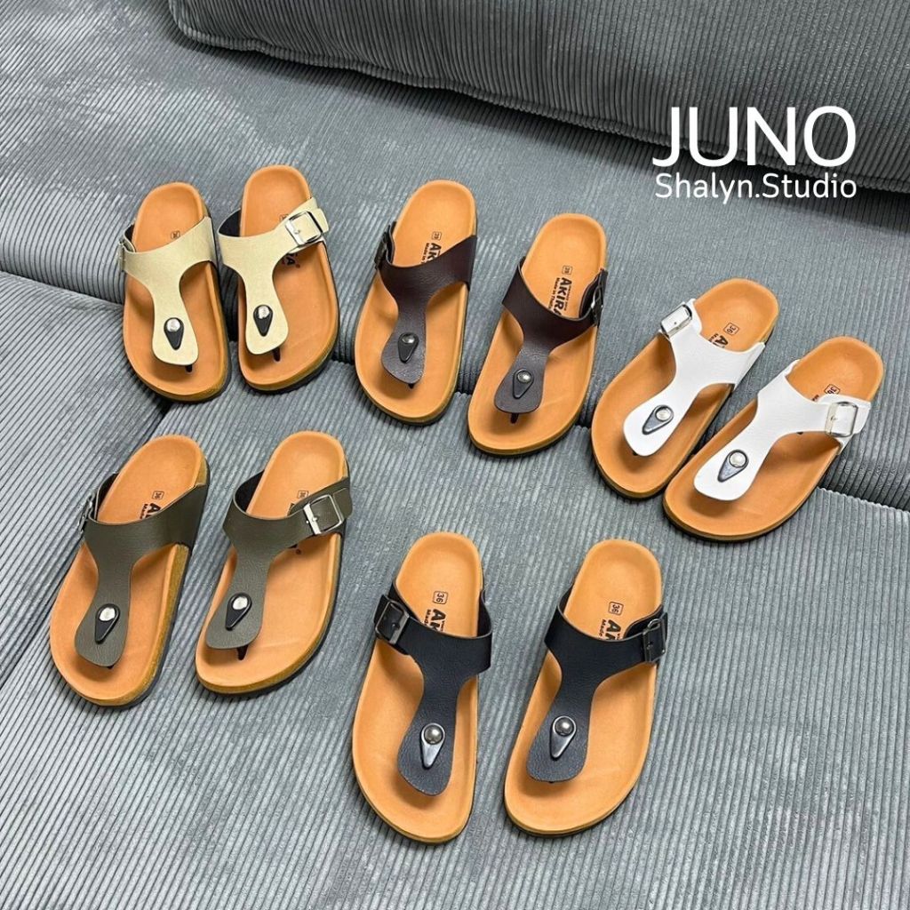 รองเท้าแตะ รุ่น JUNO หูหนีบ แบบเท่ห์ ใส่ได้ทุกเพศ เบา สบาย ลุยน้ำลุยฝนได้ #shalyn