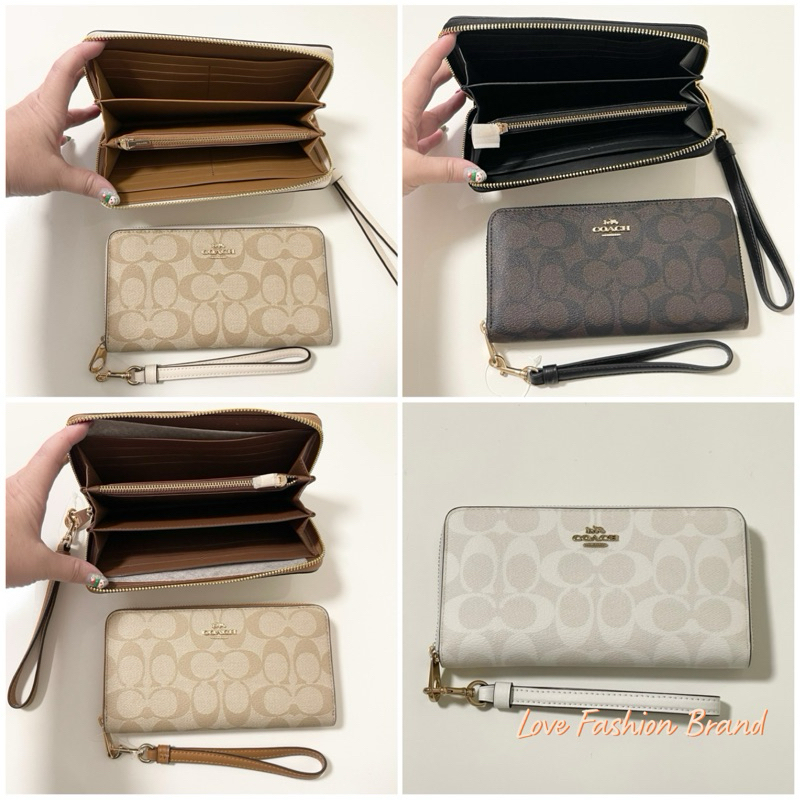 ผ่อน0%แท้100 กระเป๋าสตางค์ c4452 LONG ZIP AROUND WALLET