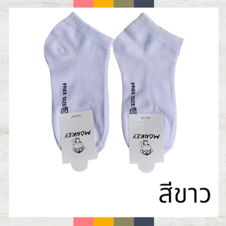 ถุงเท้าข้อสั้น ใส่ทำงาน หนานุ่ม ใส่สบาย ฟรีไซต์ ชาย-หญิง