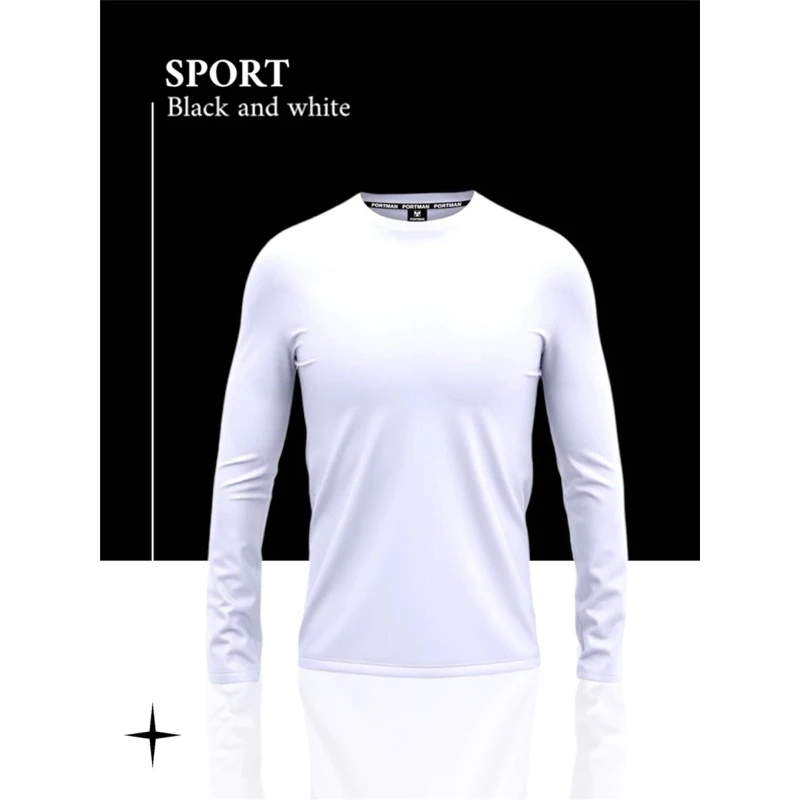 เสื้อออกกำลังกาย ผ้ากีฬา ใส่สบาบTL-0101แขนยาวเปล่า