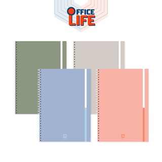 Elephant สมุดริมลวด A5 60 แกรม รุ่น W-112R จำนวน 50 แผ่น คละ…