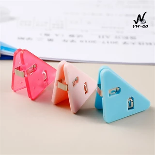 คลิปหนีบ มุมกระดาษ 1 ชิ้น คลิปหนีบกระดาษ ทรงสามเหลี่ยม (พร้อมส่งค่ะ)BS23