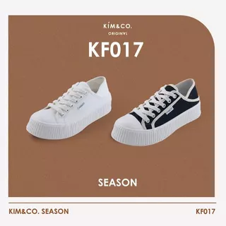 KIM&CO. Season(KF017W) รองเท้าผ้าใบกันน้ำแฟชั่นผู้หญิง เหยียบสนได้ ไม่เสียทรง พื้นนุ่มสบาย ไม่เมื่อย เพิ่มสูงอีก 5 ซม.