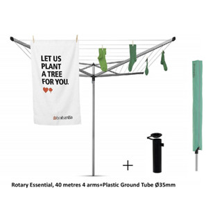 Brabantia ราวตากผ้าพับเก็บได้ หุบได้ แบบ 4แขน รุ่น Brabantia…