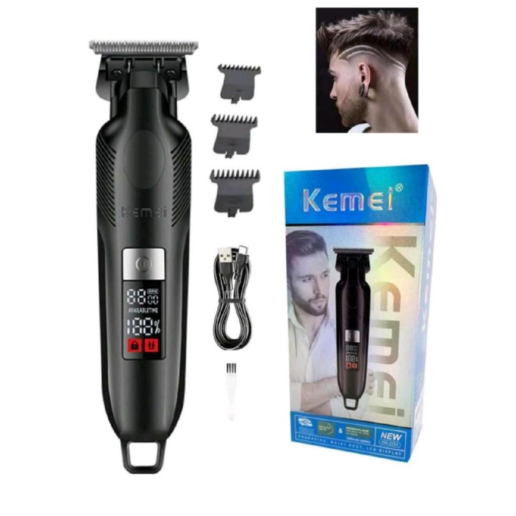 (#12​ วีคัท)​ Kemei​ KM2284​ ปัตตาเลี่ยนตัดผม​กันขอบ แบตเ​ตอ​เลี่ยน​โกนหนวด​ แบตตาเลี่ยนแรง2สปีด​