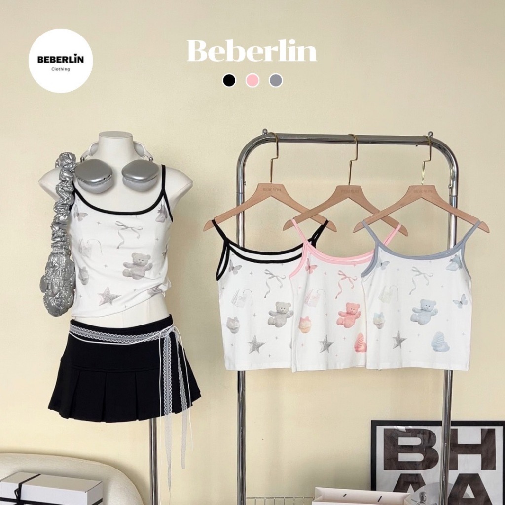 Beberlin เสื้อสายเดี่ยว แฟชั่น สุดคิ้วท์ No : BL19