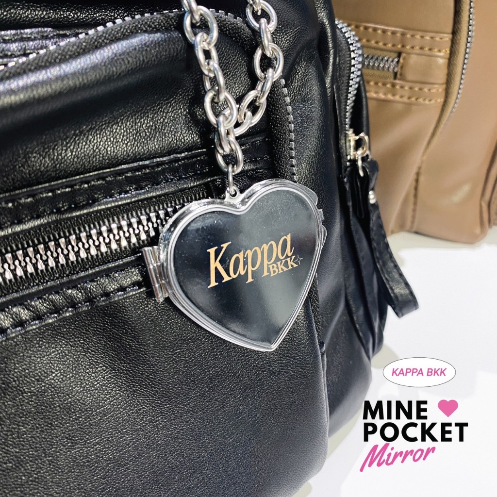 KAPPABKK Mine Pocket Mirror พวงกุญแจกระจกรูปหัวใจ