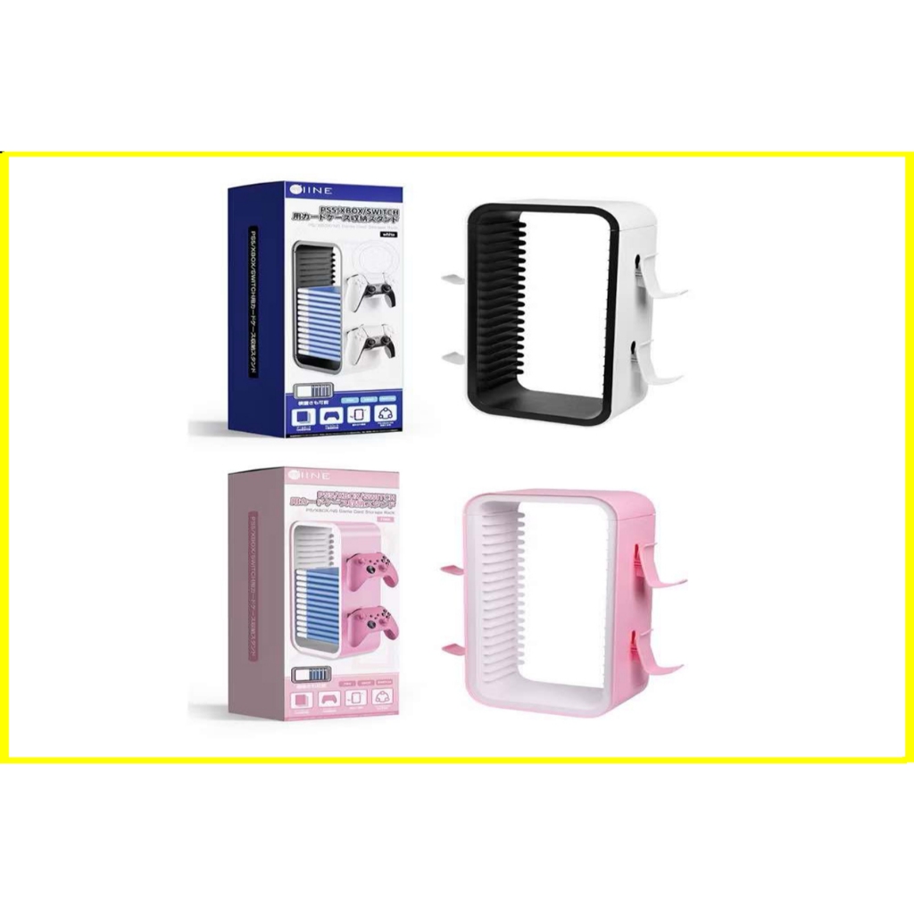 NEW IINE ชั้นวางแผ่นCassette Storage Rack Handle Bracket PS5/NS ชั้นวางแผ่นดิสก์ ps4 ps5 xbox blue ray nintndo switch