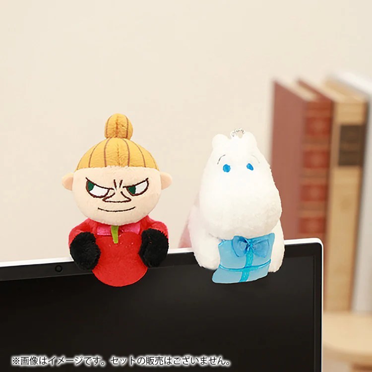 พวงตุ๊กตา moomin little my  มอนิเตอร์มาสคอตพร้อมผ้าเช็ดทำความสะอาด H10×W5.5×D5cm
