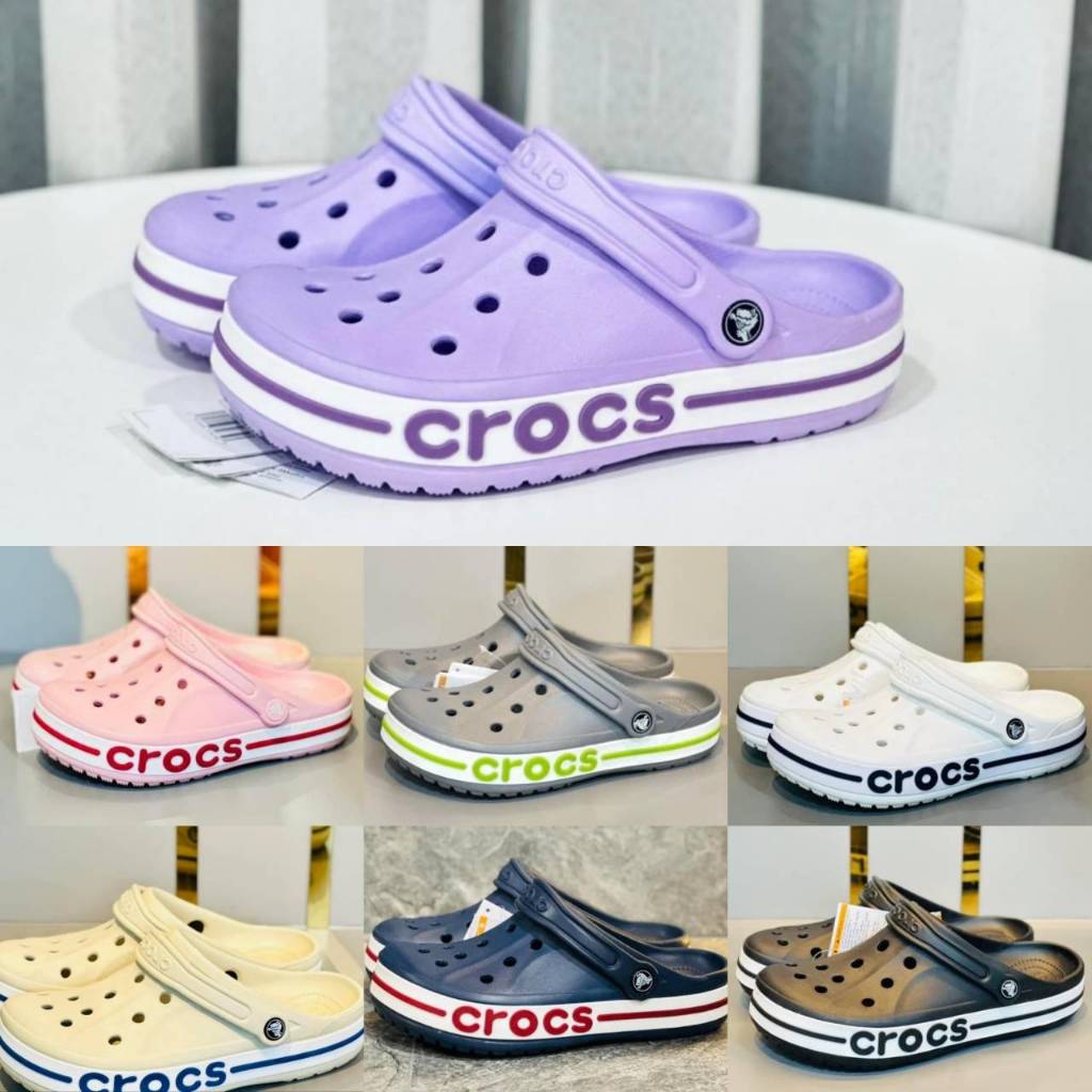 Crocs LiteRide Clog รองเท้าคร็อคส์รุ่นฮิตได้ทั้งชายหญิงรองเท้าแตะ Crocs ผลิตจากยางอย่างดีนิ่มเบาไม่ลื่นใส่สะอาดเท้า