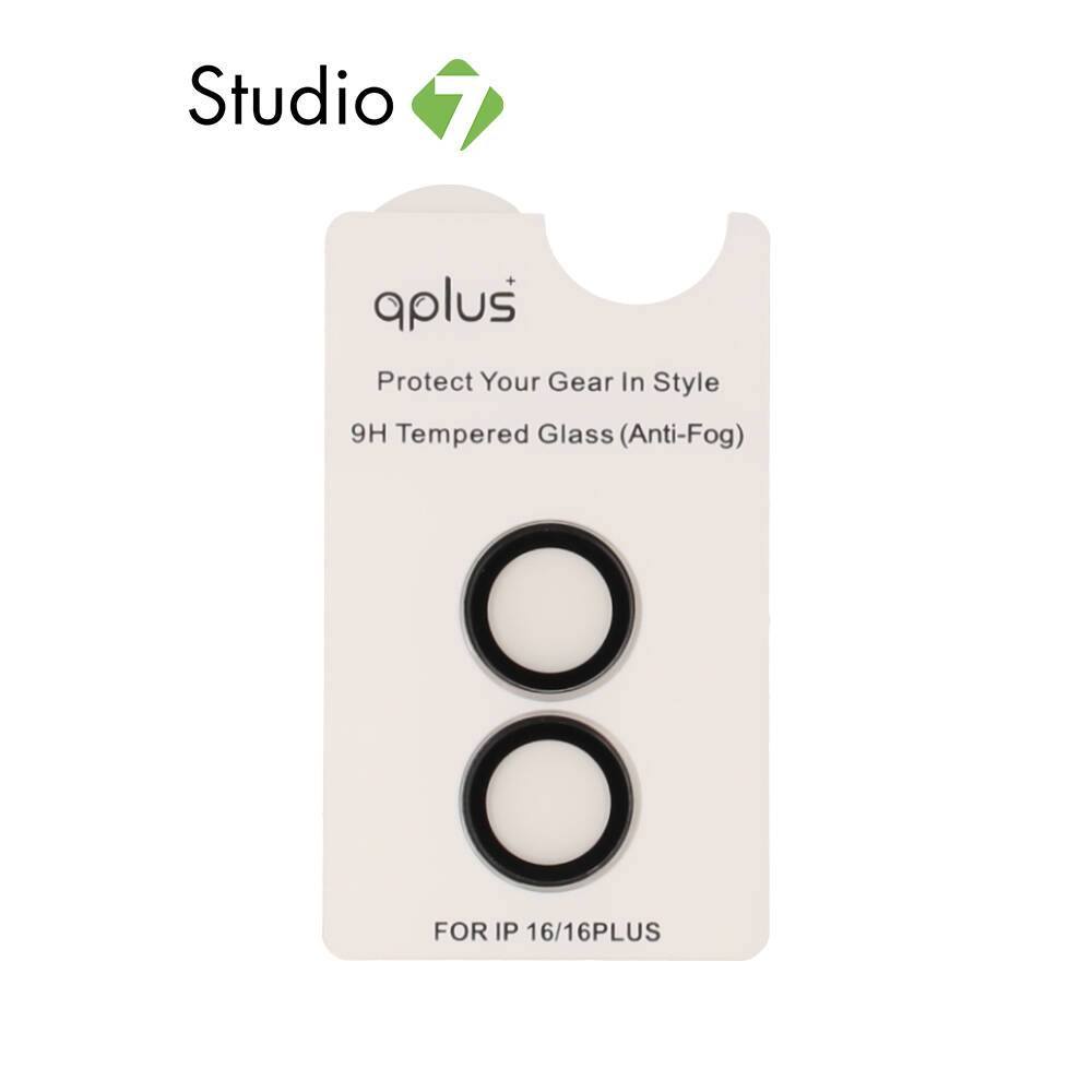 ฟิล์มกันเลนส์ QPLUS Camera Ring Lens iPhone 16/16 Plus Clear by Studio7