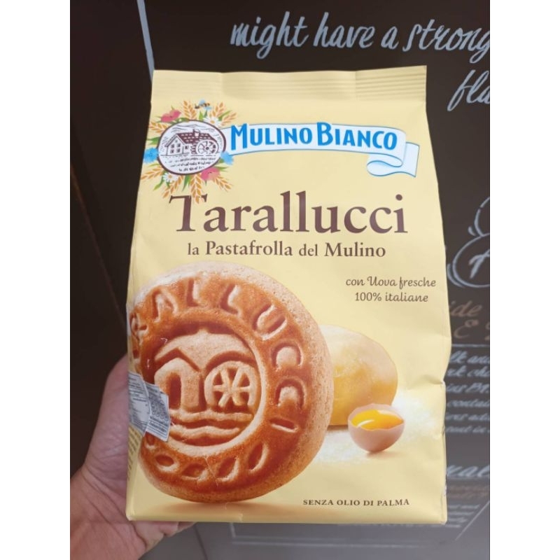 Mulino Blanco Taralluca La Pastafrolla Del Mulino 350g.บิสกิตอบกรอบสไตล์อิตาเลียน 350 กรัม