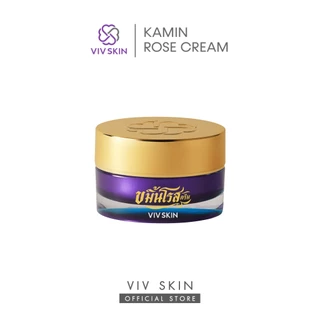 ขมิ้นโรสครีม (สูตรออริจินอล) VIV SKIN Kamin Rose Cream 18 g ผิวใส ตึงกระชับ หน้า ตา คอ