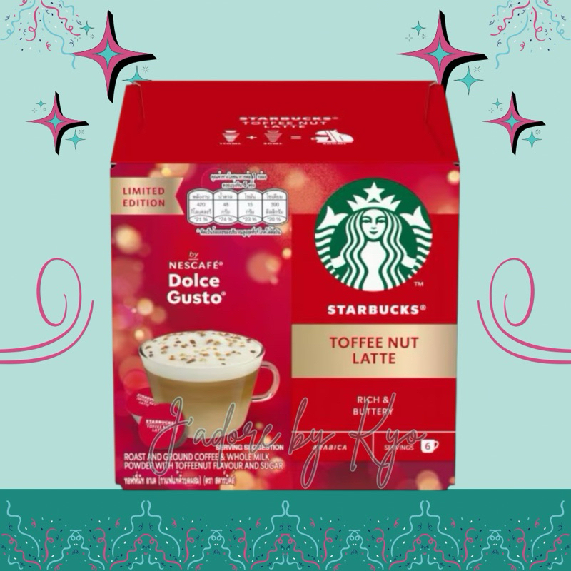 STARBUCKS by NESCAFE Dolce Gusto แคปซูล Toffee Nut Latte กล่องละ 12 แคปซูล