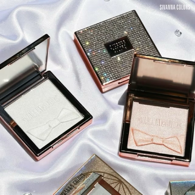 SIVANNA DIAMOND ROSE ESSENCE OIL HIGHLIGHTING POWDER ไฮไลท์ติ่ง พาวเดอร์ (HF4029) ไม่มีกล่องนะ