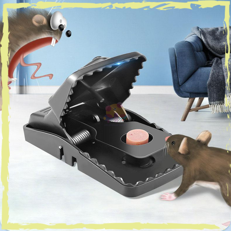 ที่ดักหนู อุปกรณ์ดักหนู แบบสปริง ไม่ต้องใช้สารเคมี บดักหนูบ้าน mouse traps ความไวสูง ไม่ต้องสัมผัสโดนตัวหนู