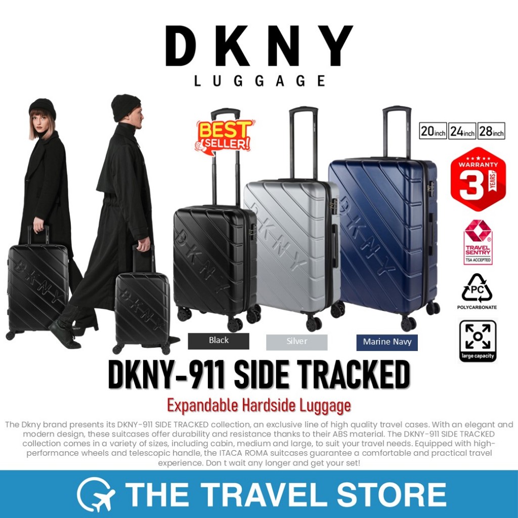 DKNY-911 SIDE TRACKED Expandable Hardside Luggage กระเป๋าเดินทาง ล้อลาก