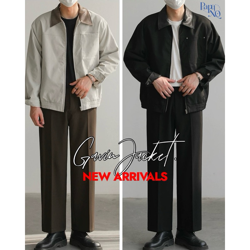PAPA.XQ GAVIN JACKET ☁️☀️(NEW! เสื้อแจ็คเก็ตผู้ชาย พร้อมส่ง🔥)