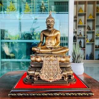 พระพุทธรูปปางมารวิชัย หรือปางชนะมาร เนื้อแร่เหล็กน้ำพี้  ขนา…