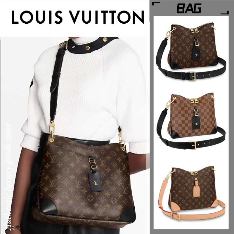 หลุยส์วิตตอง Louis Vuitton  SAC ODÉON PM/กระเป๋าสตรี/กระเป๋าสะพายข้าง/กระเป๋าสะพายไหล่/การรับประกันข