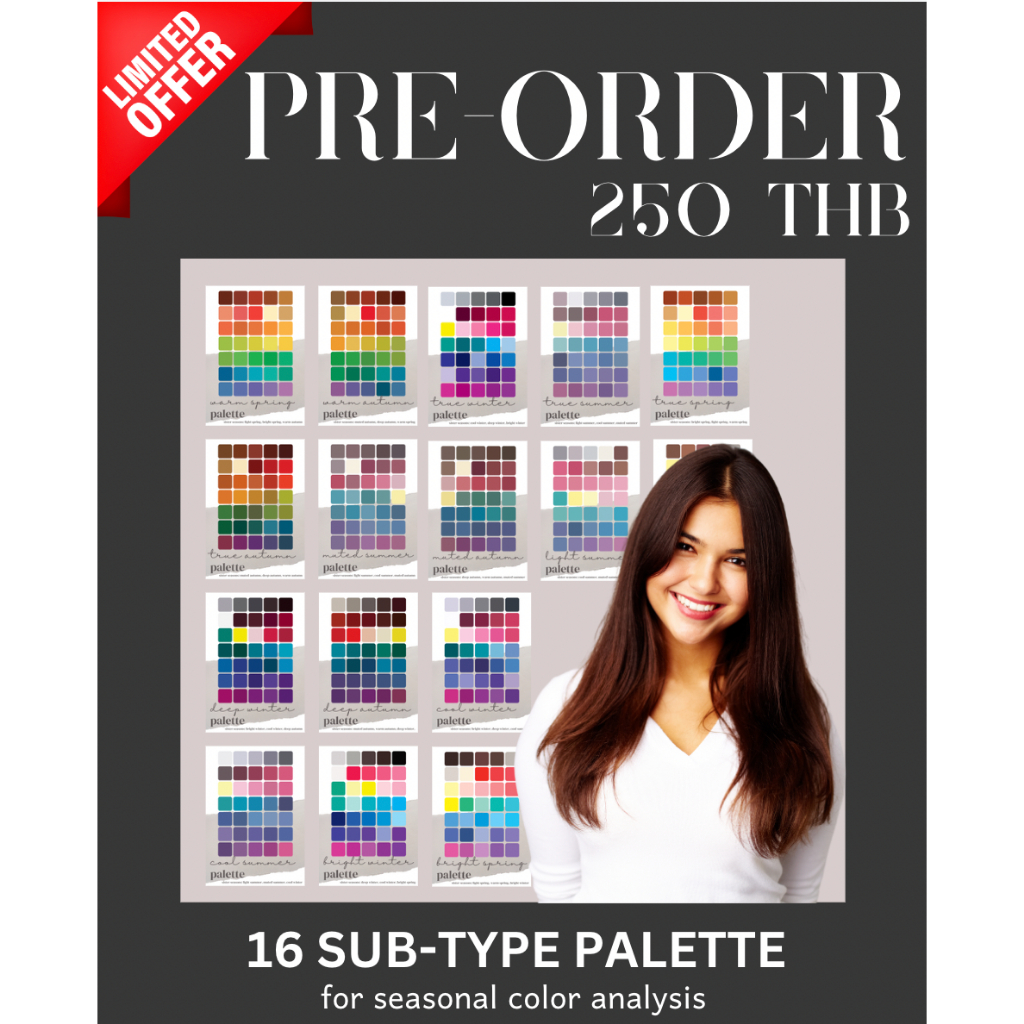 ชาร์ตสี ขนาดพกพา (1 กล่อง มี 16 เฉดสีย่อย)