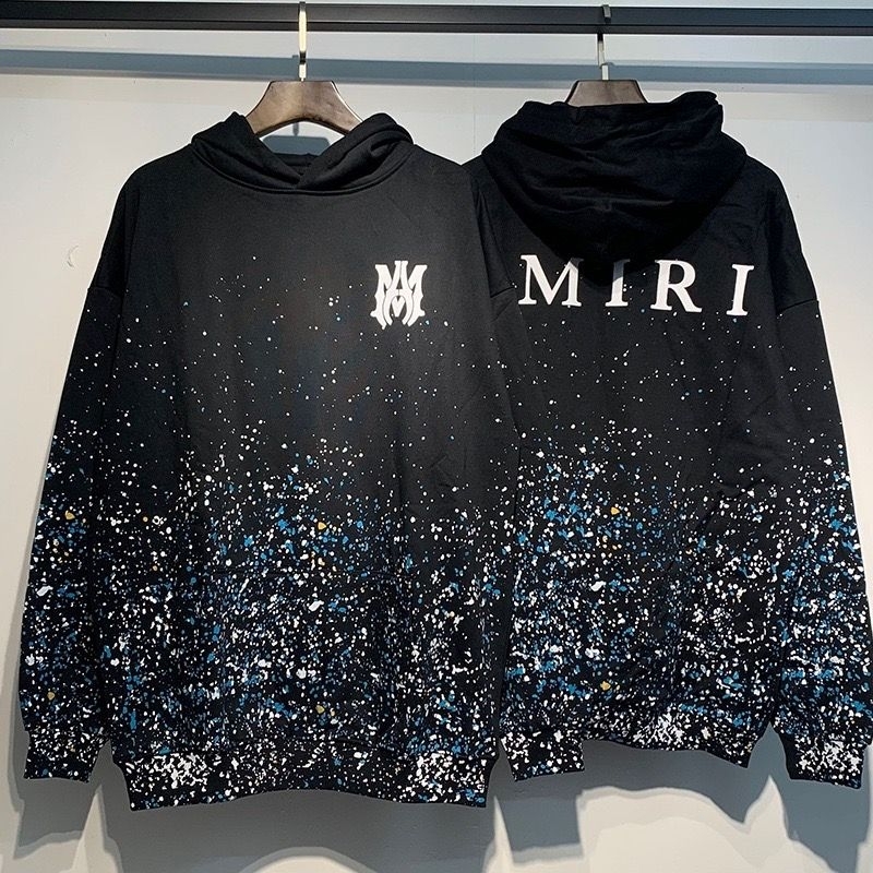 เสื้อฮู้ด Amiri  ลาย Starry Sky Splash Ink