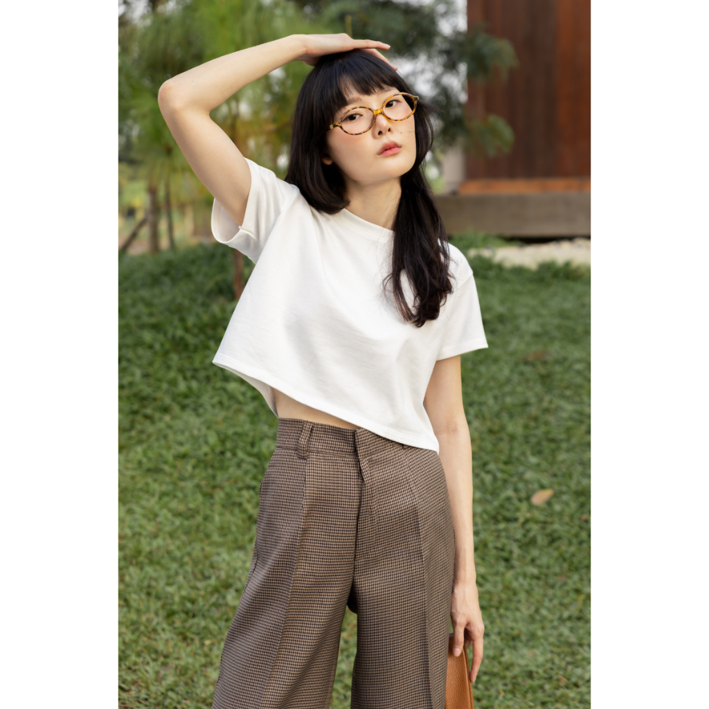 Mika Crop Top - SUPER SOFT COTTON เสื้อยืดครอป ผ้านุ่มนิ่มสบายที่สุด คอตตอน100%🔅☁️🍡 - รูปที่ 5