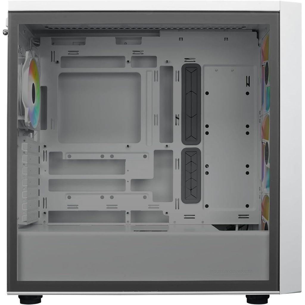 CASE (มีพัดลม ARGB 4 ตัว) COOLER MASTER MASTERBOX 600 (BLACK) (E-ATX) -2 ปี