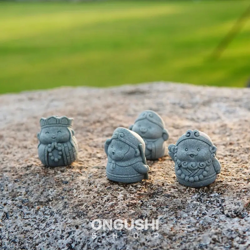 ⚡️ พร้อมส่งจากร้านคนไทย 🏮 รูปปั้นหินจิ๋วขนาดเล็ก ไซอิ๋วตะลุยชมพูทวีป ขนาด 4 cm. ครบชุด 4 ชิ้น