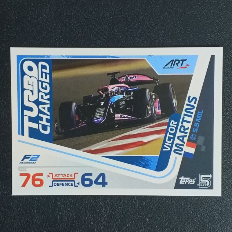 การ์ดเทอร์โบ แอทแทค 2024 F2 TURBO CHARGED TOPPS TURBO ATTAX 2024 FORMULA 1 TRADING CARD GAME