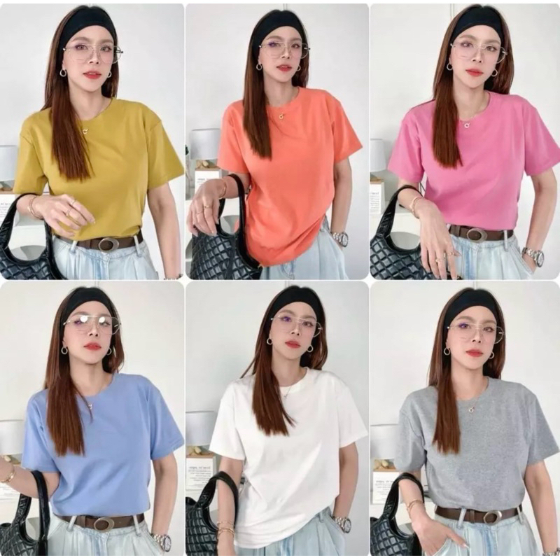 (012ก) พร้อมส่ง*ป้ายDeezyy เสื้อยืดผ้ายูนิโคแขนสั้น Basic ขยายไซร์ใส่สบาย