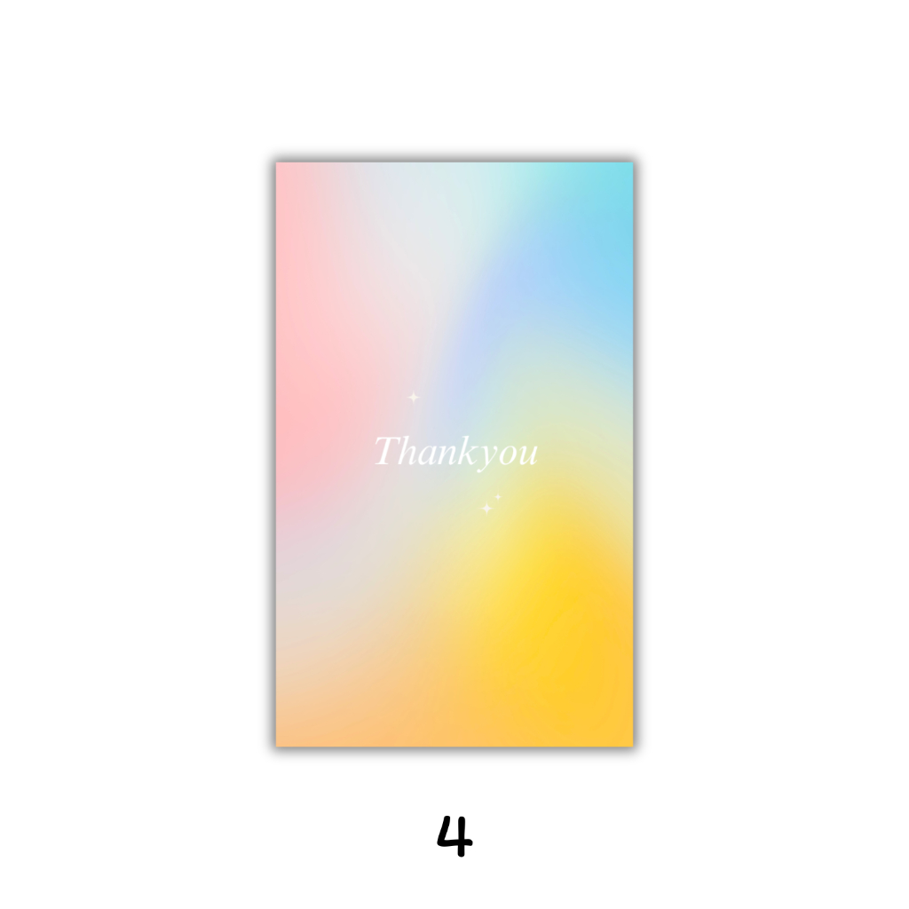 [1แพ็ค/10แผ่น] กระดาษรองสินค้า การ์ดขอบคุณลูกค้า thankyou