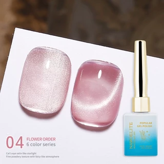 Nawoelite สีทาเล็บเจล สีเล็บเจล ยาทาเล็บเจล 3D พระแมวตาเจลโปแลนด์แม่เหล็กโฮโลแกรมยาทาเล็บ6สีแมวตาเจลยาทาเล็บเจลยาทาเล็บ
