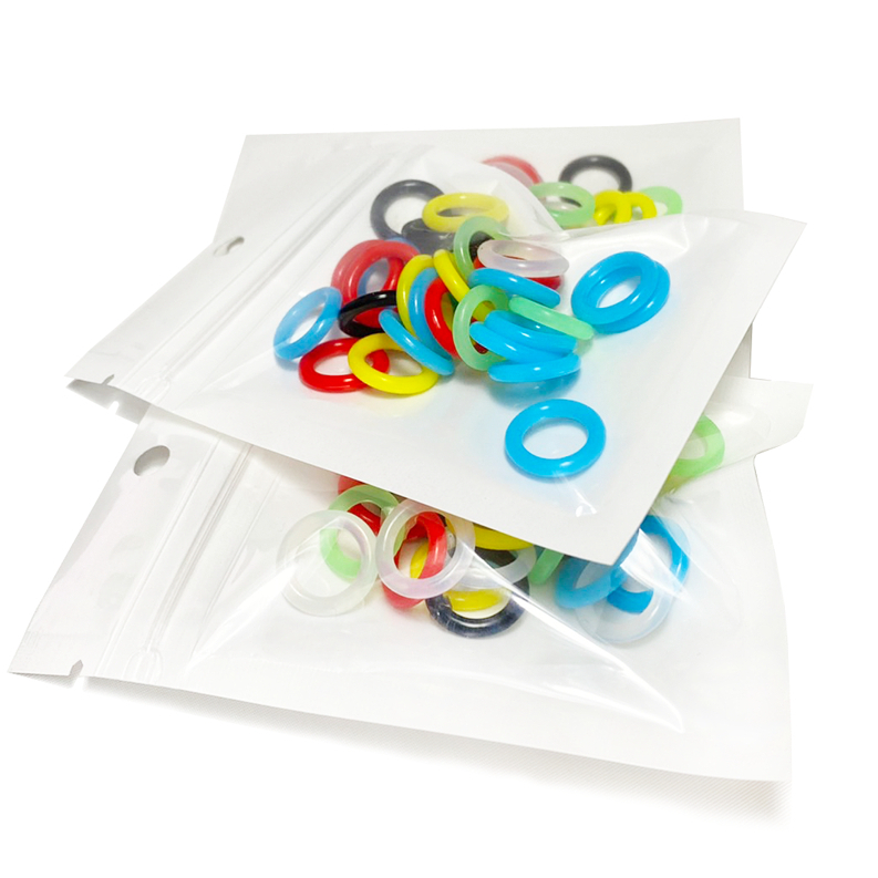 Tattoo Machine Parts O-RING โอริงยาง คละสี สำหรับรองใบตี ซิลิโคน 30ชิ้น