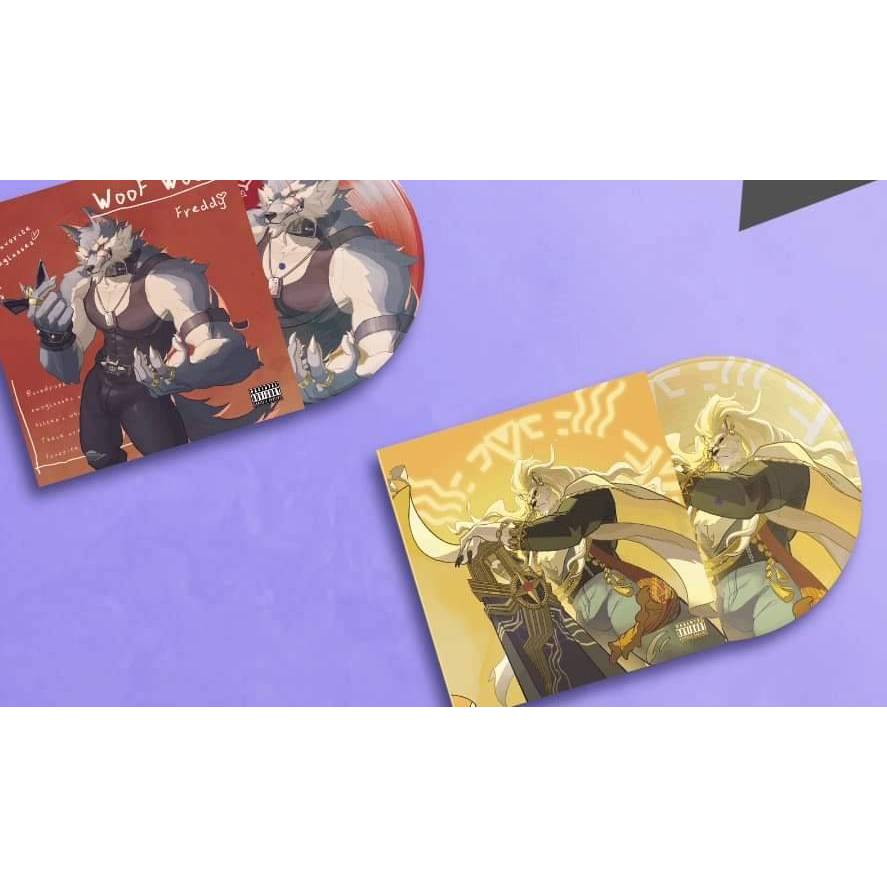 (สินค้ามือหนึ่ง) ที่รองแก้วลายการ์ตูน ประเภท Kemono / Furry (Dislyte) - CD Coasters