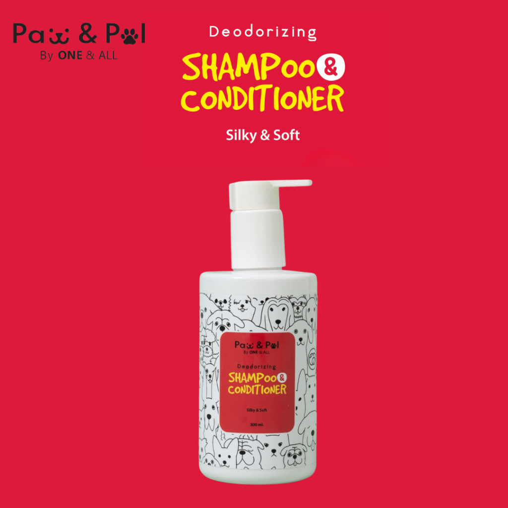 Paw & Pal Pet แชมพูสูตรบำรุงขนนุ่มลื่น สำหรับสัตว์เลี้ยง