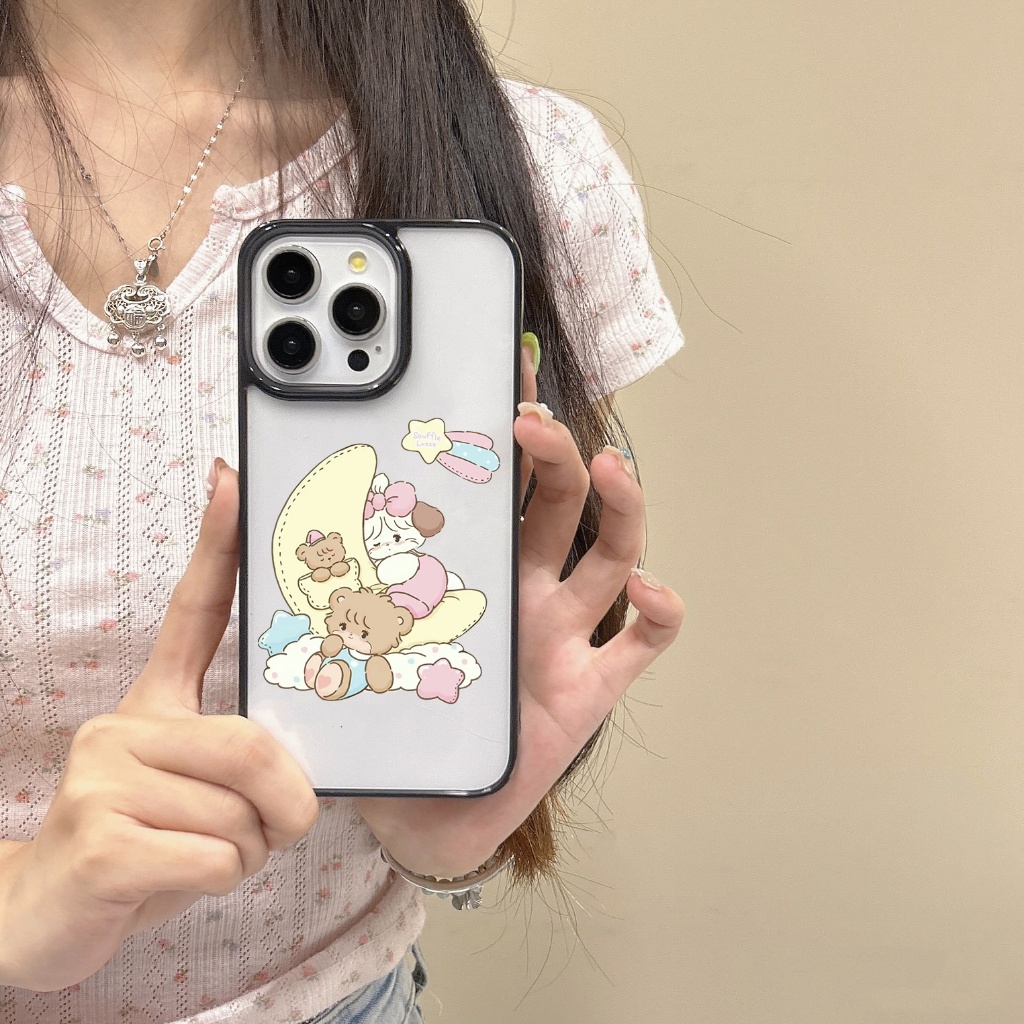 ในสต็อก เคสไอโฟน iPhone 16 15 14 13 12 11 Pro Max เคส for xs xr 7 8 Plus น่ารัก พกง่ายๆ การป้องกันการตก Soft Case