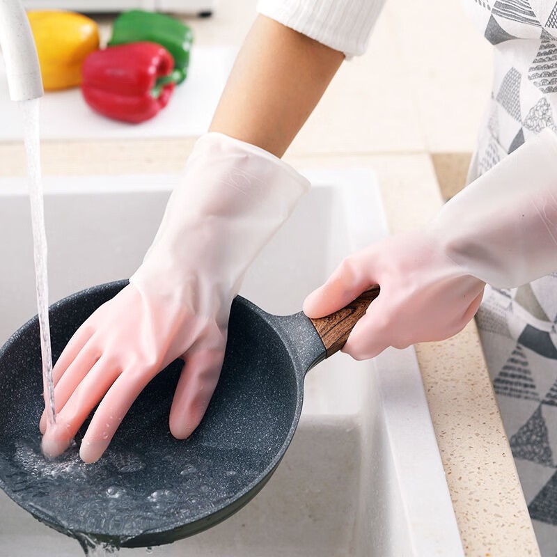 ถุงมือล้างจานถุงมือซิลิโคน วัสดุซิลิโคนไม่แตกง่ายใช้งานง่าย กันน้ำ มีหลากหลายรูปแบบและสีให้เลือก