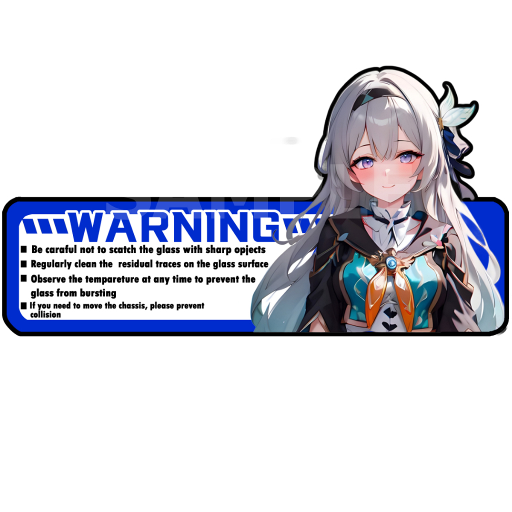 Firefly Honkai Star rail Case Stickers สติ๊กเกอร์ 2 แผ่น Firefly Star rail Hotaru Star rail