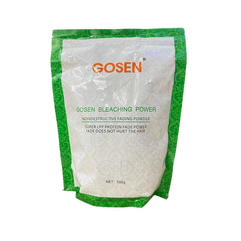 ผงฟอกโกเซ็น ผงฟอกสีขาว Gosen Bleaching Power โกเซ็นบลีชชิ่งพาวเวอร์ 500g. สูตรดั้งเดิม