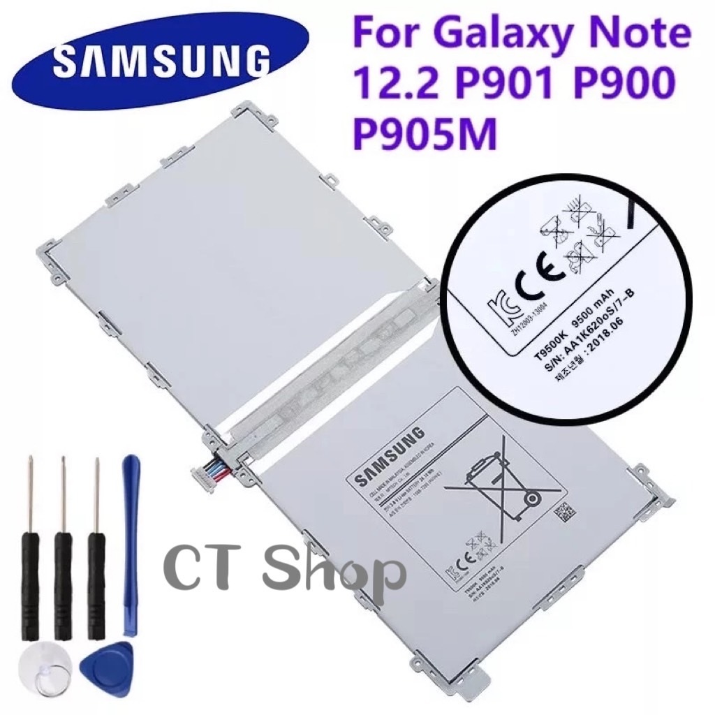 แบตเตอรี่ T9500E สำหรับ Samsung Galaxy Note Pro 12.2 SM-P900 P901 P905 T9500C T9500U T9500K 9500MAh 
