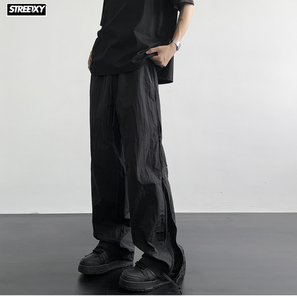 STREETXY ASSAULT PANTS กางเกงผ้าร่ม ใส่สบาย ดีเทลกระเป๋าตาข่าย รุ่นฮิต