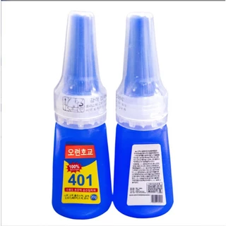 P3.[ราคาต่อขวด]กาว 401 ติดแน่นแบบ 100% และแน่นพิเศษ 200% ปริมาณ 20 และ 15 g สำหรับงานเล็บ งานประดิษฐ์